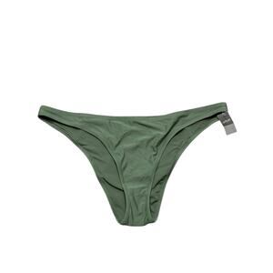 NWT Aerie Swim Bottoms Women XL Olive Green Cheeky